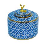 Vase en ceramique bleu pm – Image 2