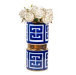 Vase en ceramique bleu gm – Image 2