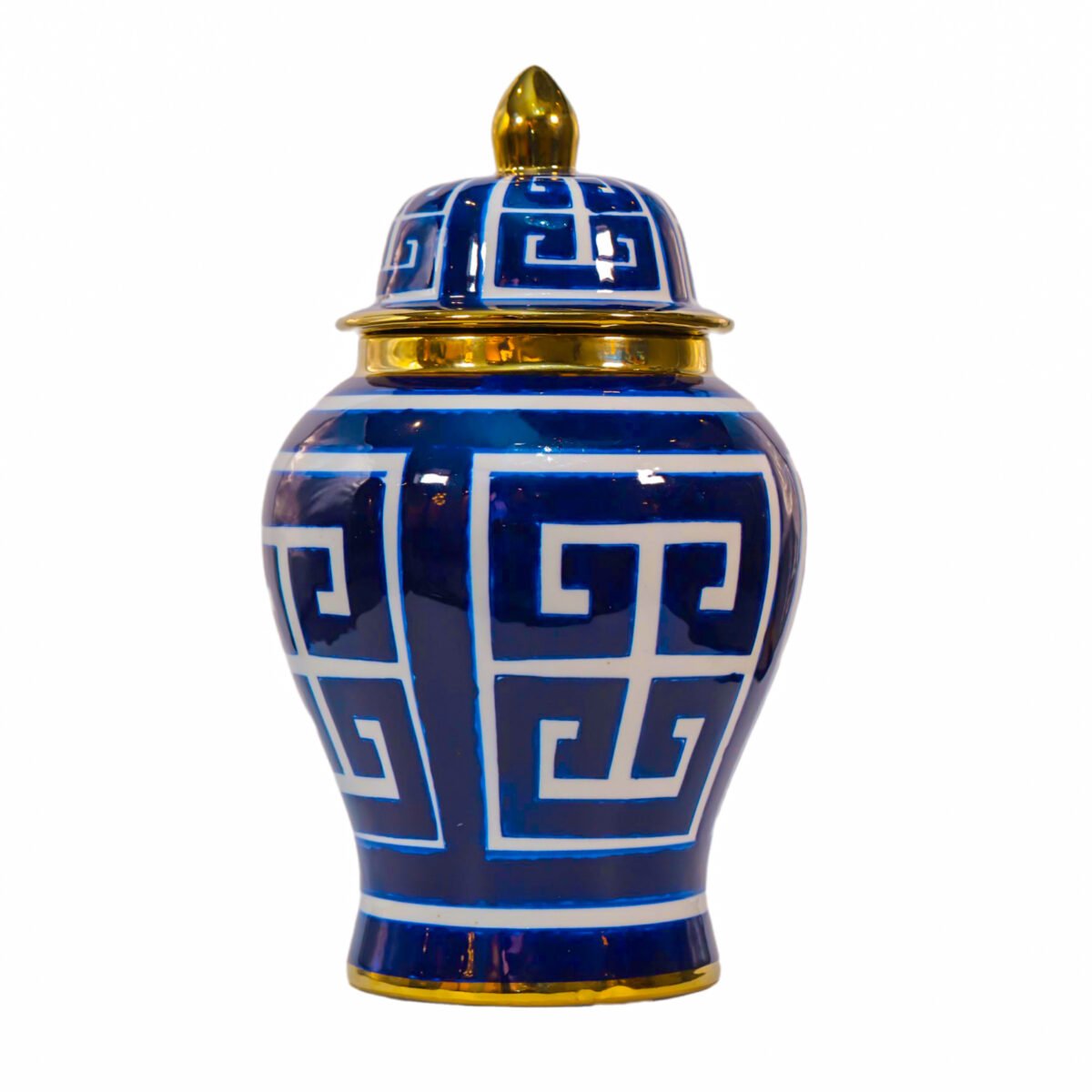 VASE CERAMIQUE BLEU GM – Image 1