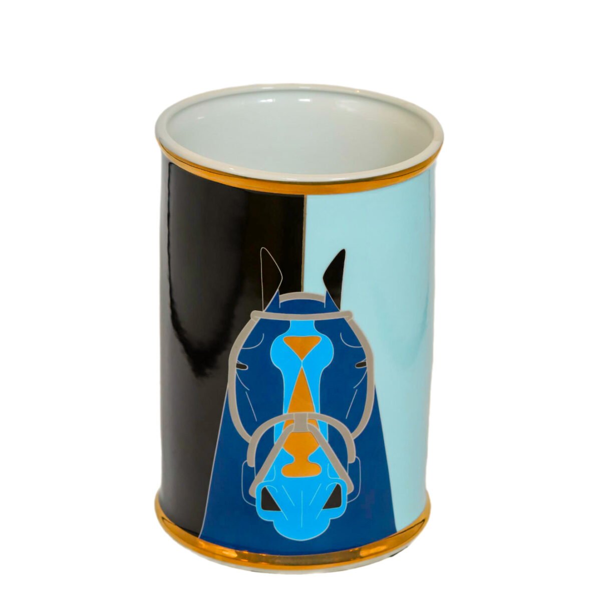 VASE EN CERAMIQUE BLEU MM – Image 2