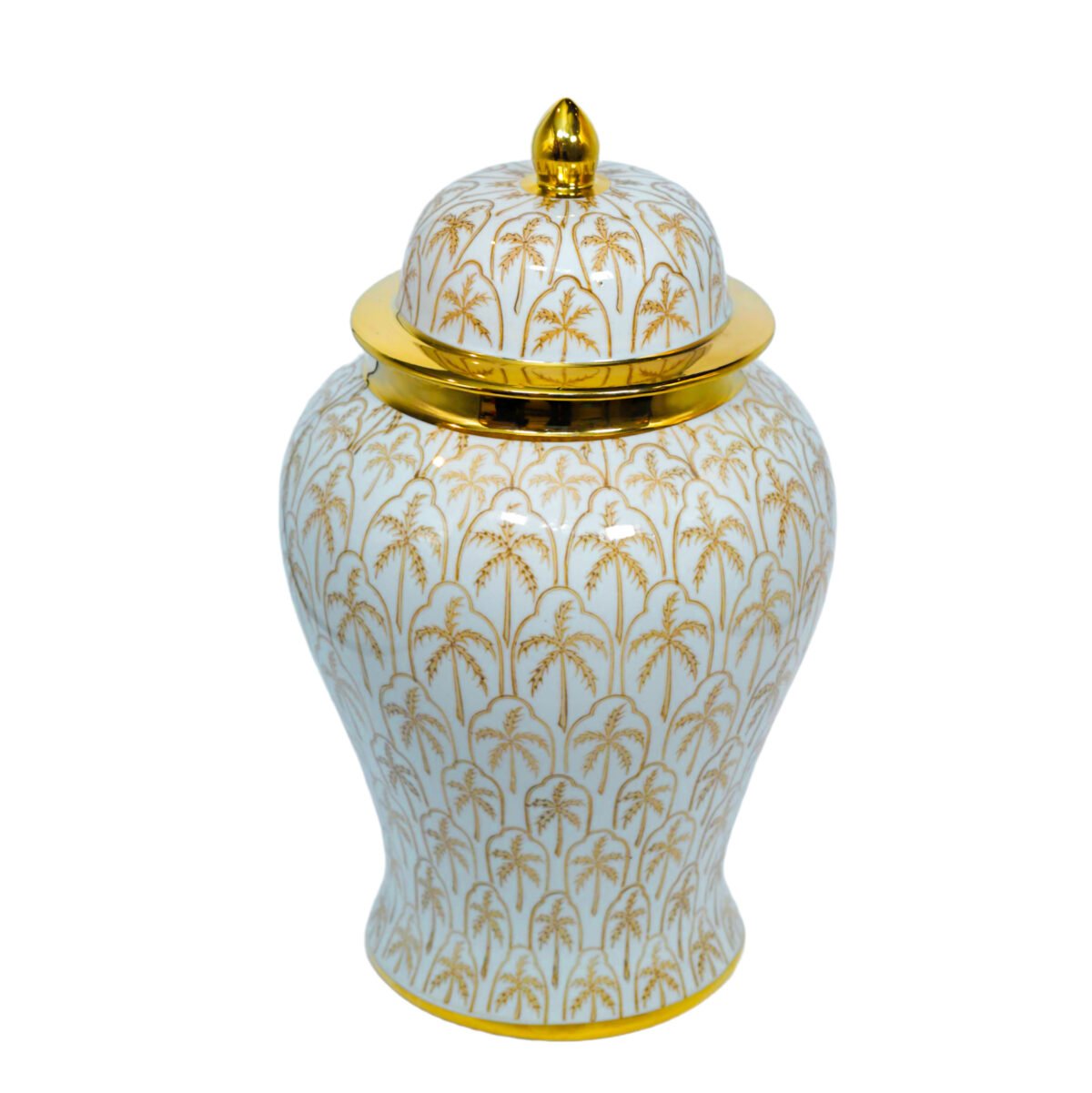 VASE EN CERAMIQUE DORE GM – Image 2