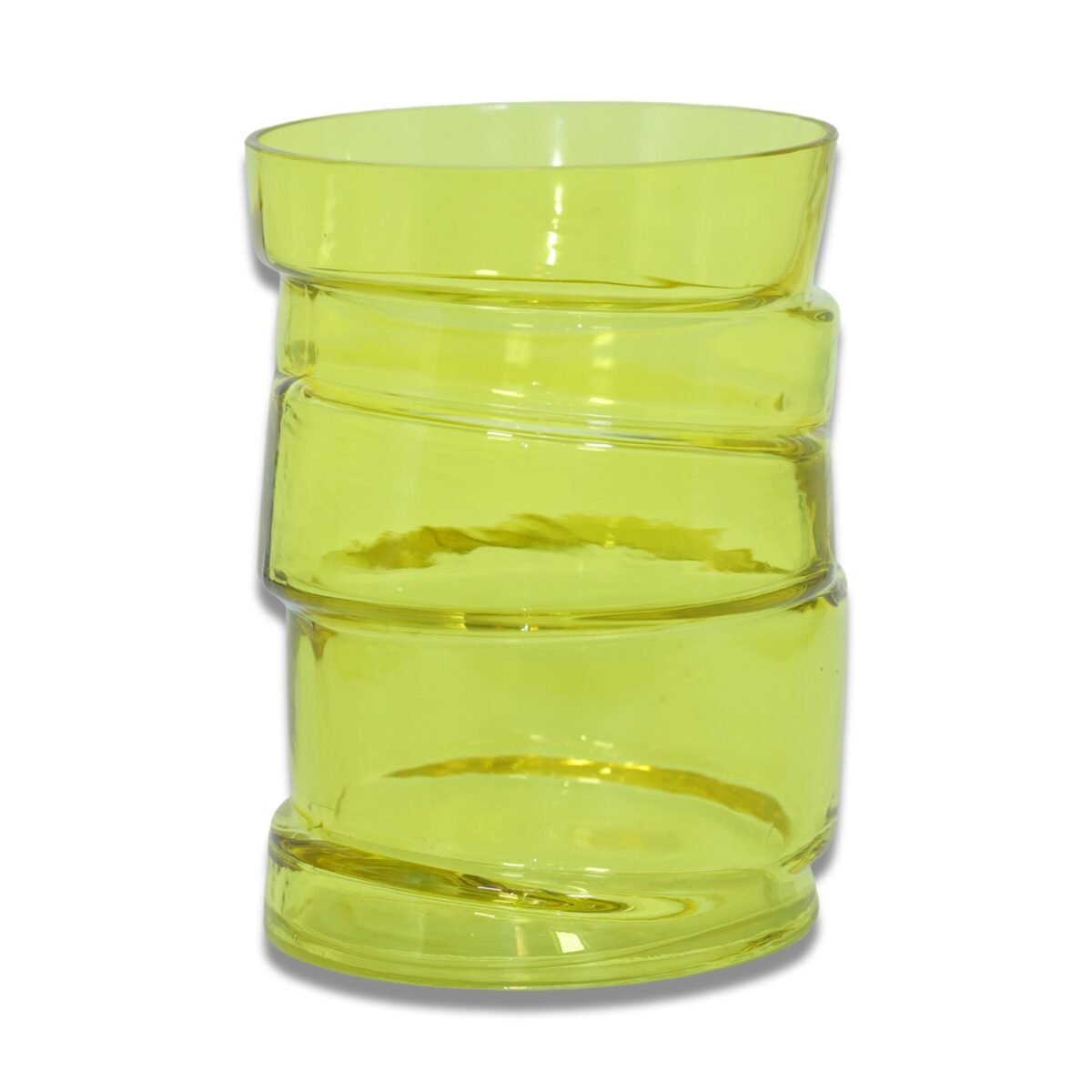 VASE EN VERRE JAUNE – Image 1