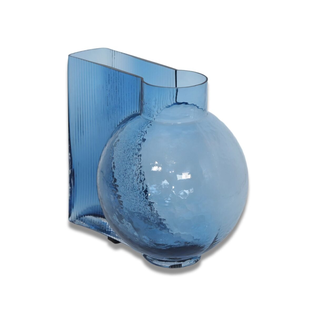 VASE EN VERRE BLEU – Image 1