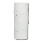 Vase en céramique blanc mat gm