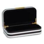 Coffre à bijoux rectangulaire noir/blanc pm – Image 2