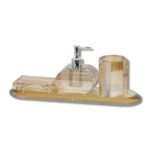 Set de bain cristal camel