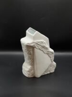 Vase en ceramique blanc mm