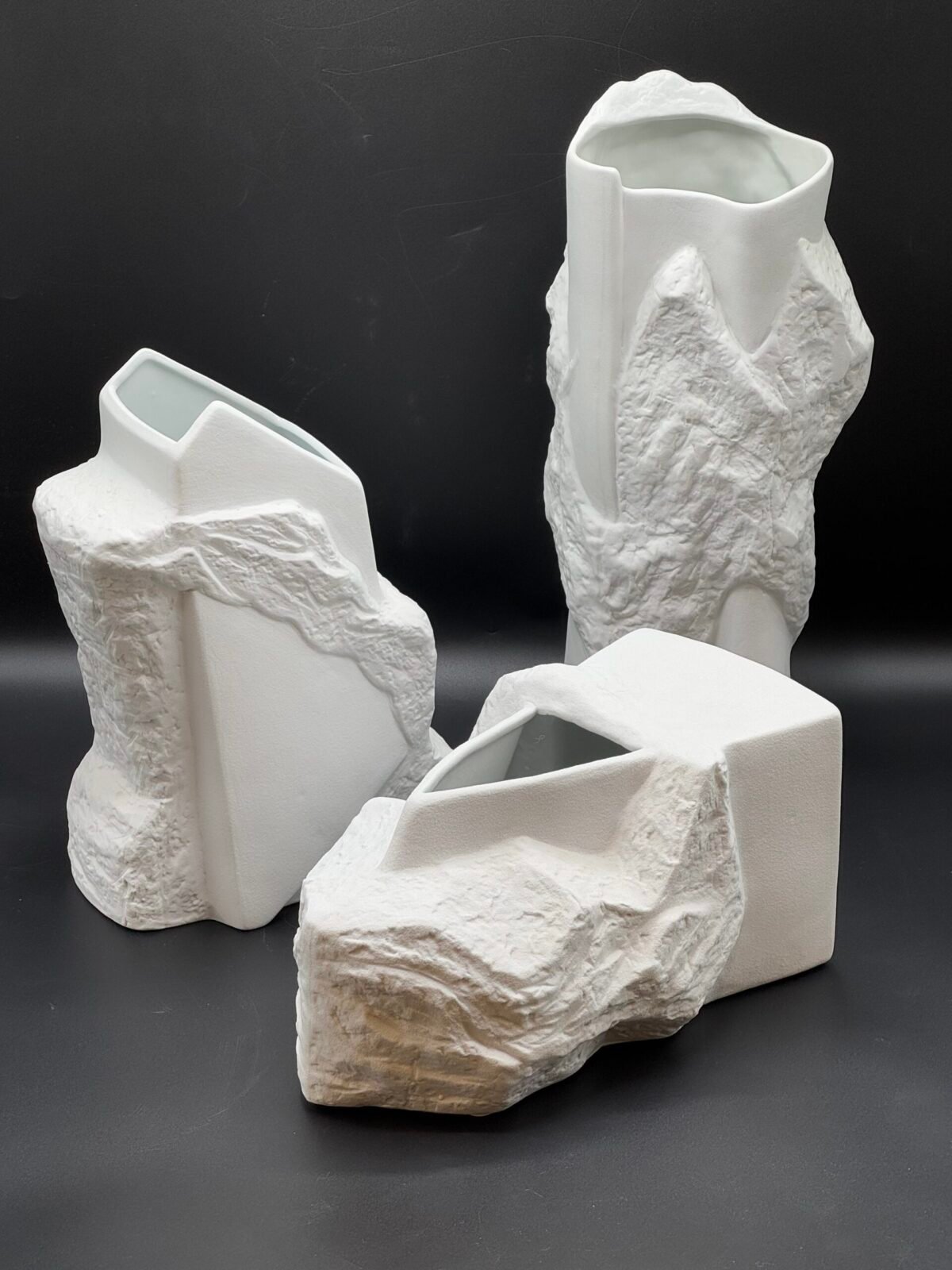 VASE EN CERAMIQUE BLANC GM – Image 2