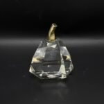 Decoration de table poire en cristal