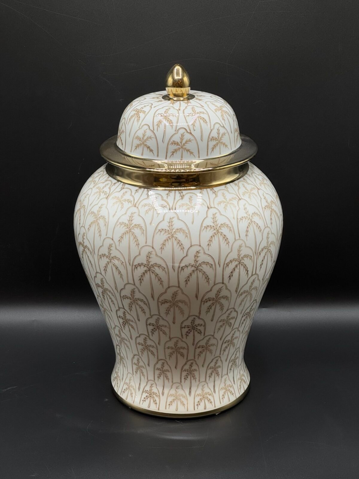 VASE EN CERAMIQUE DORE GM – Image 1
