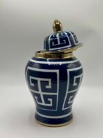 Vase en ceramique bleu gm – Image 5