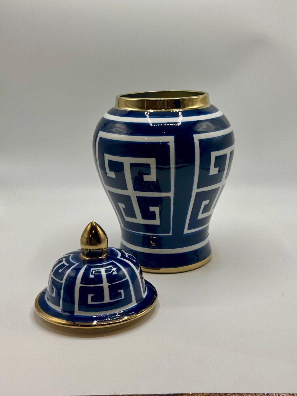 VASE CERAMIQUE BLEU GM – Image 4
