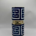 Vase en ceramique bleu gm