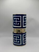 Vase en ceramique bleu gm