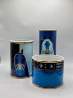 Vase en ceramique bleu mm – Image 3