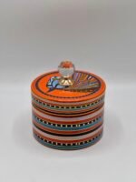 Vase en ceramique orange gm