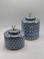 Vase en ceramique bleu pm – Image 5