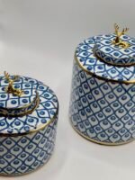 Vase en ceramique bleu pm – Image 4