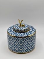 Vase en ceramique bleu pm – Image 3