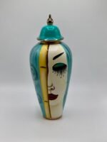 Vase en ceramique visage gm