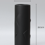 Vase en céramique noir pm