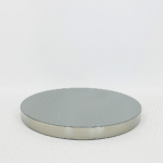 Plateau rond argent