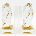 Serre-livres en cristal