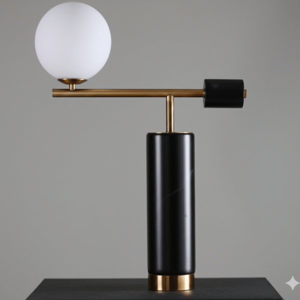 Lampe de table noir