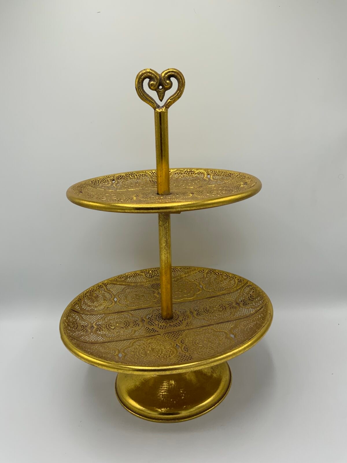Présentoir à étages doré – style oriental – Image 1
