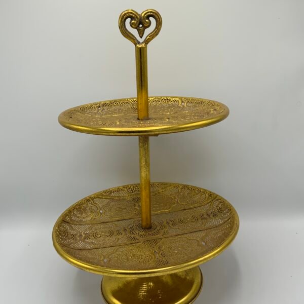 Présentoir à étages doré – style oriental