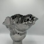 Vase en ceramique argent pm