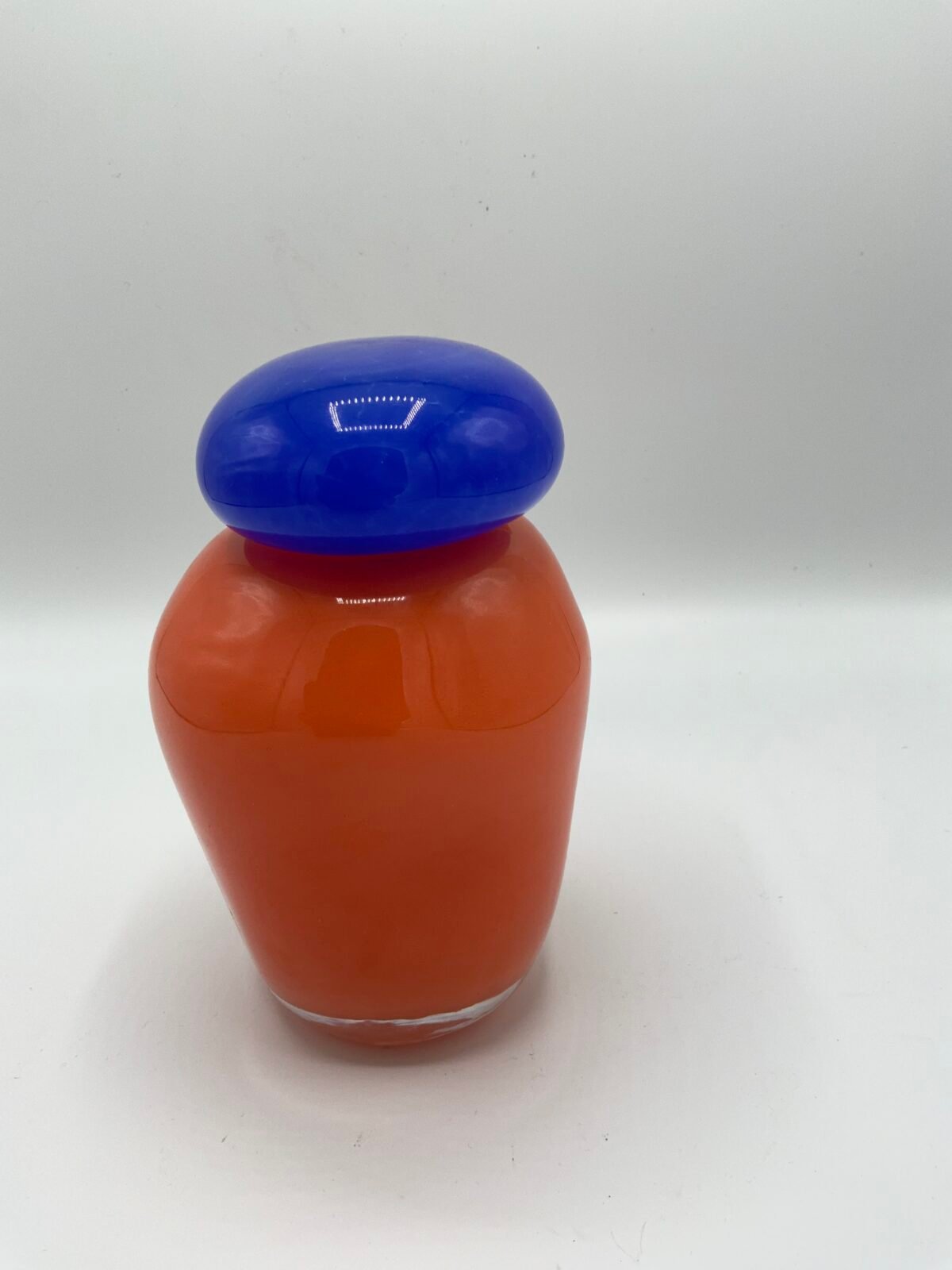 Vase en verre orange – Image 1