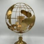 Globe terrestre dore gm