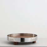 Plateau rond en inox pm