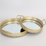 Plateau miroir set de deux
