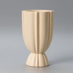 Vase en ceramique beige