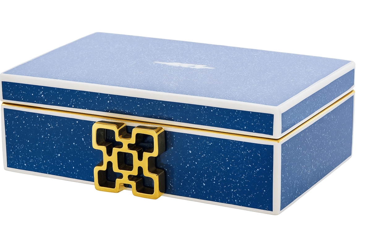 Boîte à bijoux bleu – Image 1