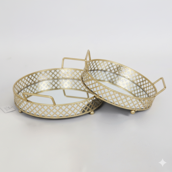 Plateau miroir set de deux