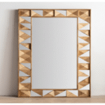Miroir rectangulaire en bois