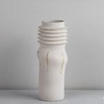 Vase en ceramique blanc