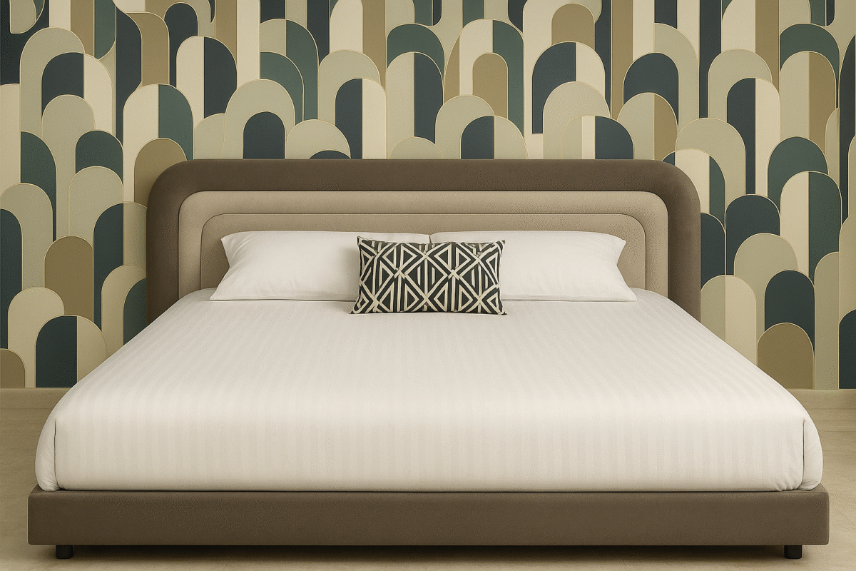 Lit moderne velour – Image 1
