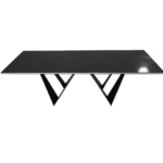 Table à manger en ceramique noir