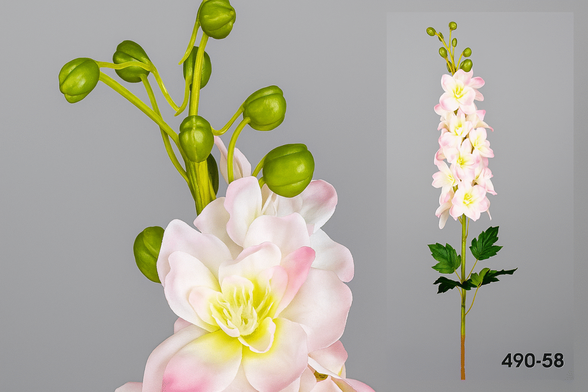 Roses Delphinium artificielle – Image 1