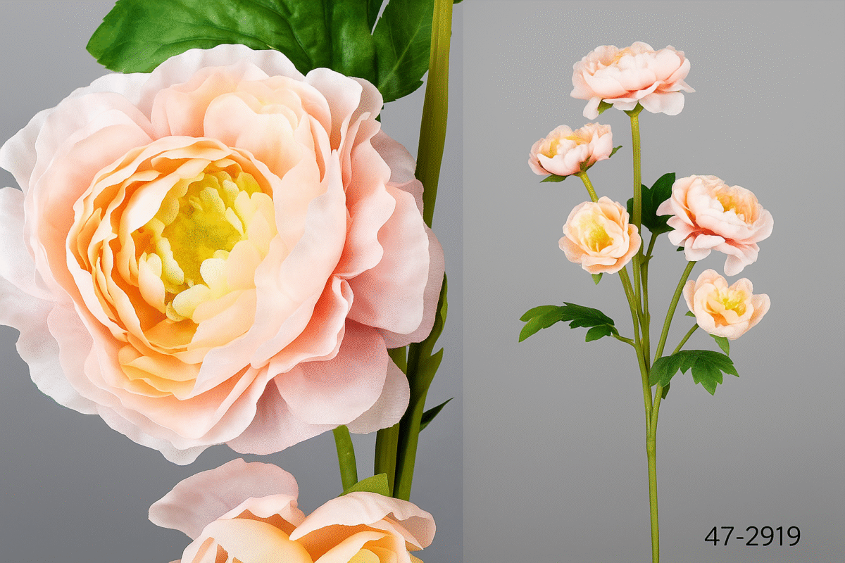 Fleur pivoine artificielle – Image 1