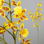 Plante Orchidée jaune artificielle