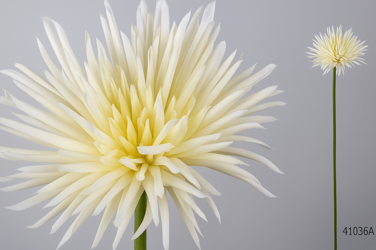 Plante artificielle blanche Tricholepis – Image 1