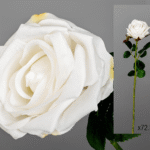 Rose blanche artificielle