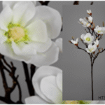 Plante artificielle Magnolia blanche