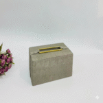 Porte-mouchoir gris clair