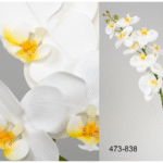 Orchidée blanche artificielle
